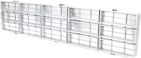 Garage-Pro Grille Assembly - Compatible with 1977-1980 Chevrolet C10, K10, C20, G20, P30 Silver Shell and Insert in Kuwait