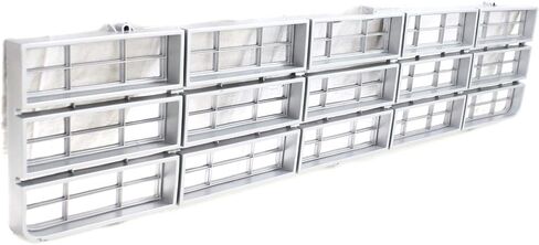 Garage-Pro Grille Assembly - Compatible with 1977-1980 Chevrolet C10, K10, C20, G20, P30 Silver Shell and Insert in Kuwait