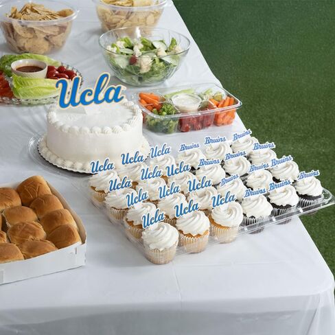 Desert Cactus University of California Los Angeles Cupcake Topper and Cake Toppers Set - UCLA Bruins 25 Pcs Food Party Supplies, Decorations, Graduation and Game Day in Kuwait