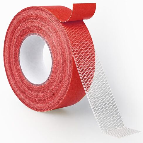 شريط قماشي مزدوج الجوانب شديد التحمل - بدون خياطة أو شريط حاشية حديدي للسراويل والستائر والملابس، شريط لاصق من القماش الدائم لإصلاح الحاشية السريعة والتعديلات والحرفية (أبيض، 1 بوصة × 50 بوصة) in Kuwait