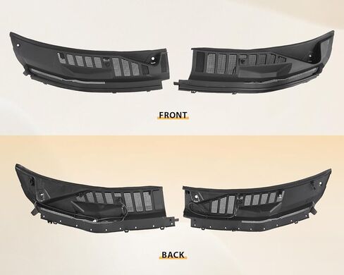 لوحة غطاء القلنسوة الأمامية لممسحة الزجاج الأمامي مناسبة لفورد F250 F350 F450 F550 Super Duty 2017-2022 استبدال لوحة الإدخال الأمامية للجانب الأيسر والأيمن باللون الأسود HC3Z-25022A68-AA in Kuwait