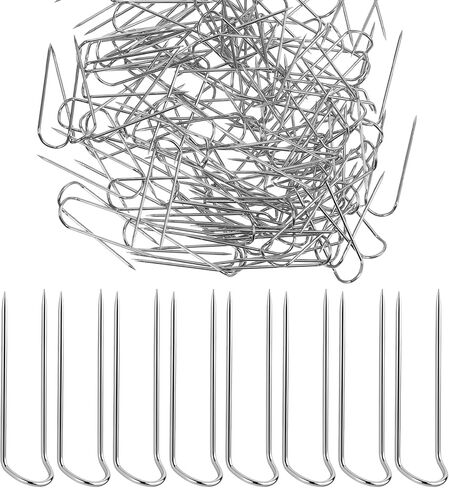 120 Pieces Sewing U Pins, Stainless Steel U Shaped Sewing Pins, Fork Pins for Quilting, Metal Double Blocking Needles for Quilting, Sewing & Crafting Projects in Kuwait