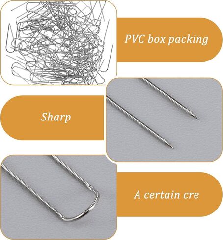 120 Pieces Sewing U Pins, Stainless Steel U Shaped Sewing Pins, Fork Pins for Quilting, Metal Double Blocking Needles for Quilting, Sewing & Crafting Projects in Kuwait