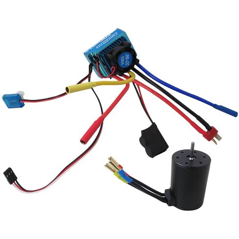 Upgraded 3900KV Motor for RC Vehicle Brushless Power System - with 120A Electronic Speed Control in Kuwait