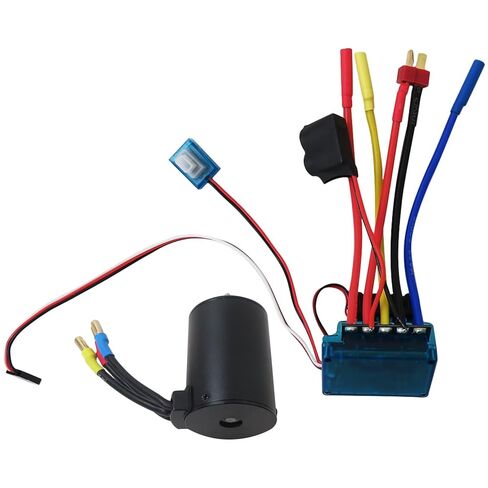 Upgraded 3900KV Motor for RC Vehicle Brushless Power System - with 120A Electronic Speed Control in Kuwait