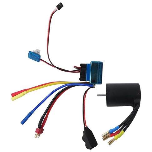 Upgraded 3900KV Motor for RC Vehicle Brushless Power System - with 120A Electronic Speed Control in Kuwait