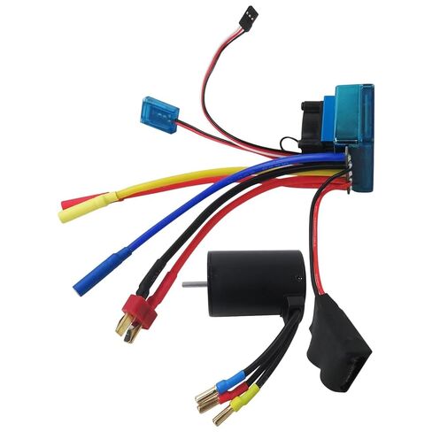 Upgraded 3900KV Motor for RC Vehicle Brushless Power System - with 120A Electronic Speed Control in Kuwait