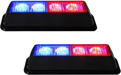 EverBrightt 2-Pack Red 3 LED Car Flash Light DRL Truck Emergency Strobe Flash Warning Light 12-24V in Saudi Arabia