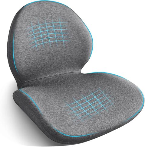 Car Seat Cushion with Lumbar Support Pillow - Memory Foam Driver Seat Cushion for Back & Sciatica Pain Relief, Washable Cover, Non-Slip Bottom for Long Driving, Office Chair & Truck (Black) in Saudi Arabia