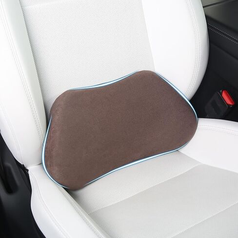 Lumbar Support Pillow for Car, Ergonomic Memory Foam Back Cushion for Driving, Seat Office Chair, Gaming Chair, Lower Back Support for Back Pain Relief, Purple, 1 Pack in Kuwait