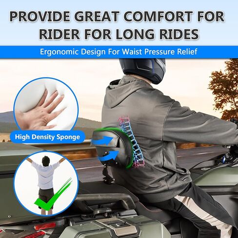Adjustable Padded Driver Backrest Front Rider Lumbar Support Back Rest For Can Am Canyon Redrock/XT 2025 2026 Models Accessories in Kuwait