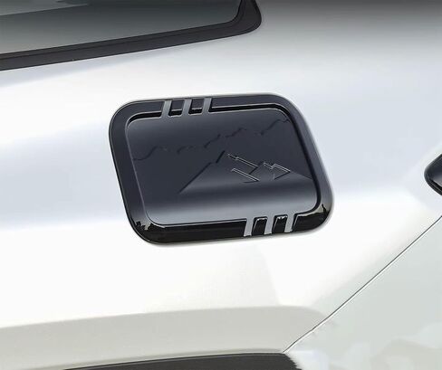 غطاء خزان الوقود متوافق مع Toyota New RAV4 Woodland 2026 2027+ غطاء الزيت وغطاء الغاز وإكسسوارات السيارة الخارجية ABS 1 قطعة (نمط أسود لامع) in Kuwait