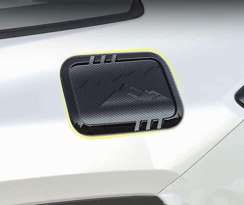 غطاء خزان الوقود متوافق مع Toyota New RAV4 Woodland 2026 2027+ غطاء الزيت وغطاء الغاز وإكسسوارات السيارة الخارجية ABS 1 قطعة (نمط أسود لامع) in Kuwait