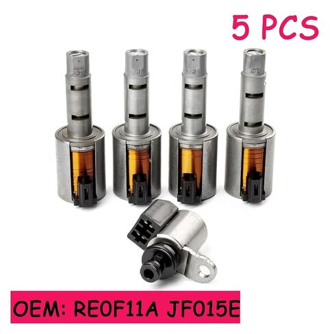 5Pcs/Set Transmission Solenoid Kit JF015E RE0F11A CVT Compatible for Nissan Tiida Sylphy Sentra Versa Sunny Valve Body Parts in Saudi Arabia