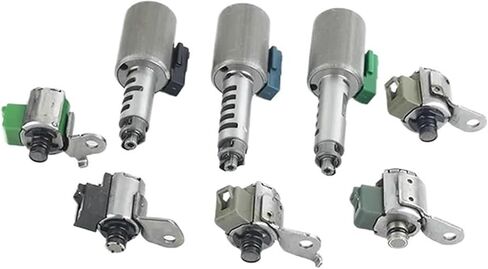 Original 8PCS AW55-51 AF33RE5F22A AW55-51SN Complete Transmission Valve Body Solenoids Compatible For Saab Volvo Satun Chevrolet Nissan in Kuwait