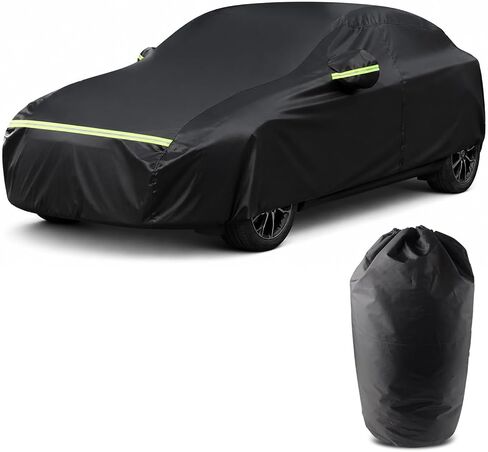 SUV Car Cover Waterproof Heavy Duty All Weather Protection Snow Anti-UV Windproof Outdoor Full Car Cover Fit for Automobiles Subaru/Kia/Tesla（Car Size:187~193''L x 75'W x 69''H） in Saudi Arabia