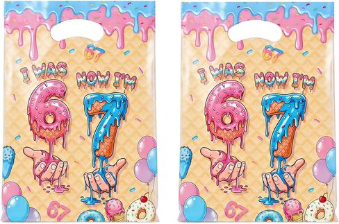 30 Pcs 6 7 Goodie Bags Party Favor Bags with Handles for Birthday Party Theme Candy Bag Treat Bags Cookie bag in Saudi Arabia