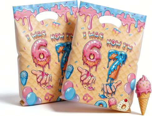 30 Pcs 6 7 Goodie Bags Party Favor Bags with Handles for Birthday Party Theme Candy Bag Treat Bags Cookie bag in Saudi Arabia