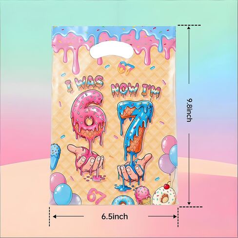 30 Pcs 6 7 Goodie Bags Party Favor Bags with Handles for Birthday Party Theme Candy Bag Treat Bags Cookie bag in Saudi Arabia