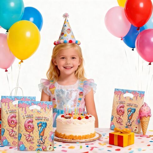 30 Pcs 6 7 Goodie Bags Party Favor Bags with Handles for Birthday Party Theme Candy Bag Treat Bags Cookie bag in Saudi Arabia