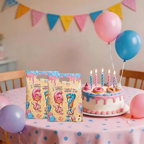 30 Pcs 6 7 Goodie Bags Party Favor Bags with Handles for Birthday Party Theme Candy Bag Treat Bags Cookie bag in Saudi Arabia