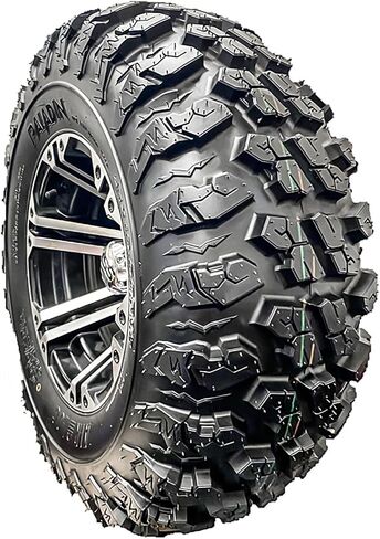 مجموعة من 2 (اثنين) إطارات Airloc Paladin A/T ATV ​​UTV لجميع التضاريس للطرق الوعرة - 25x10.00R12 25x10R12 25x10x12 نطاق تحميل 10 طبقات BSW جدار جانبي أسود in Kuwait