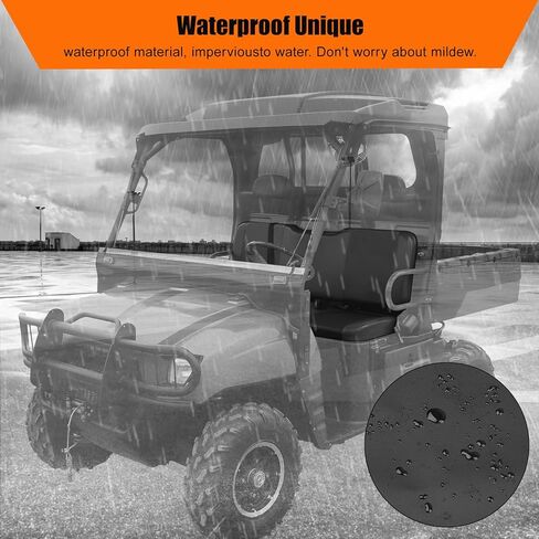 غطاء مقعد جلدي بديل لـ 2002-2008 Polaris Ranger 425 500 570 700 800 900 & 2009 Ranger 700 Crew، غطاء مقعد UTV سفلي مقاوم للماء بسمك in Kuwait