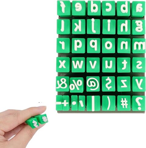 36 Clay Letter Stamps - DIY Handmade Ceramic Decorative Letter Mold Accessories for Letters, Numbers, and Symbols, with Packaging Box (Capital Letters) in Saudi Arabia