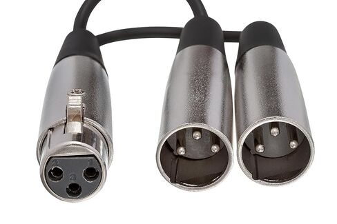 كابل Hosa YXM-121 XLR3F إلى Dual XLR3M Y، 6 بوصة in Saudi Arabia
