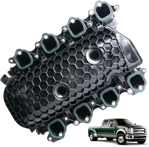 MUCO Engine Intake Manifold HC3Z-9424-E Compatible with Ford F-250 Super Duty F-350 Super Duty 6.2L V8 Flex 2017 2018 2019 in Kuwait
