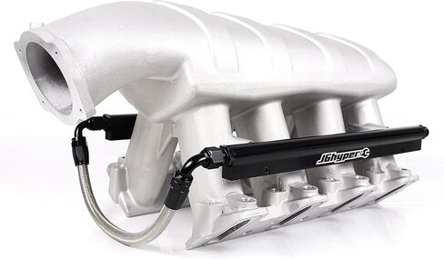 300-122 LS hi ram EFI رأس منفذ كاتدرائية مشعب السحب 92 مم متوافق مع GM LS1 LS2 LS6 350/5.7L 364/6.0L V8 1997-2007 3500-8000 دورة في الدقيقة فضي in Kuwait