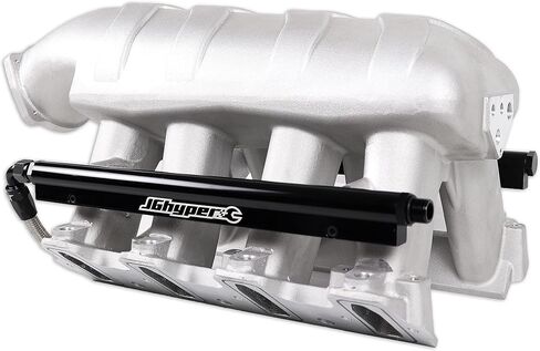 300-122 LS hi ram EFI رأس منفذ كاتدرائية مشعب السحب 92 مم متوافق مع GM LS1 LS2 LS6 350/5.7L 364/6.0L V8 1997-2007 3500-8000 دورة في الدقيقة فضي in Kuwait
