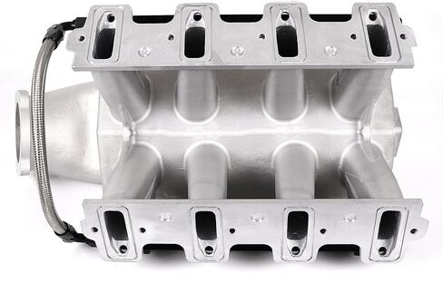 300-122 LS hi ram EFI رأس منفذ كاتدرائية مشعب السحب 92 مم متوافق مع GM LS1 LS2 LS6 350/5.7L 364/6.0L V8 1997-2007 3500-8000 دورة في الدقيقة فضي in Kuwait
