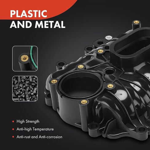 A-Premium Upper Intake Manifold Compatible with Chevrolet Silverado 1500 2007-2013, Express 1500 2008-2014 & GMC Sierra 1500 2007-2013, Savana 1500 2008-2014, 4.3L in Kuwait