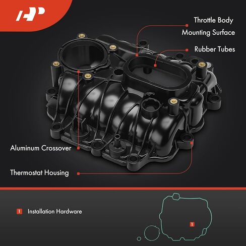 A-Premium Upper Intake Manifold Compatible with Chevrolet Silverado 1500 2007-2013, Express 1500 2008-2014 & GMC Sierra 1500 2007-2013, Savana 1500 2008-2014, 4.3L in Kuwait