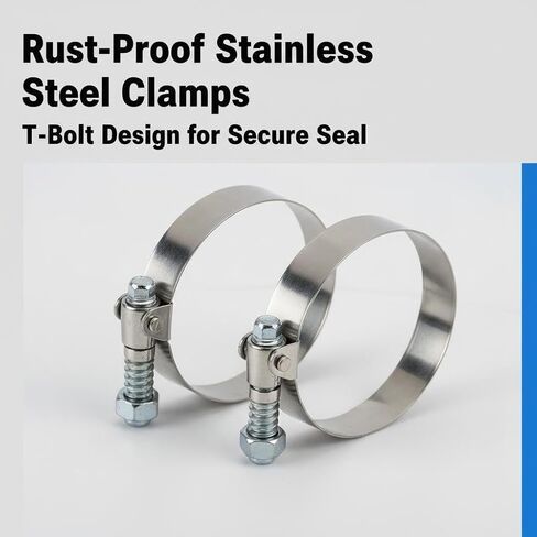 6.0L Powerstroke Turbo Intercooler Boots Clamps Fit for 2003-2007 F250 F350 F450 F550 SUPER DUTY / 2003-2005 EXCURSION in Saudi Arabia