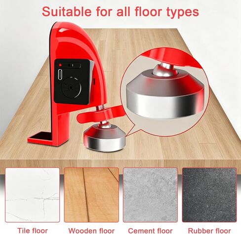 Portable Door Stopper with 130dB Alarm, Rechargeable Aluminum Alloy Door Jammer for Hotel Security, Extra Safety Device for Renters, Students & Solo Female Travel, Type-C Charging in Saudi Arabia
