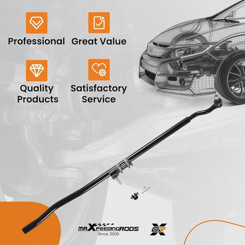 قضيب ربط خارجي للتوجيه الأمامي من maxpeedingrods DS300043 لسيارة جيب رانجلر 2007-2017 جيب رانجلر JK 2018 in Kuwait
