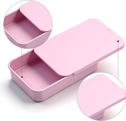 3Pcs Metal Tin Box Containers, 3.15 x 1.97 x 0.59 Inch Small Box Mini Rectangular Slide Top Containers Hinged Tin Boxes for Candies Jewelry Crafts Survival Kit in Kuwait