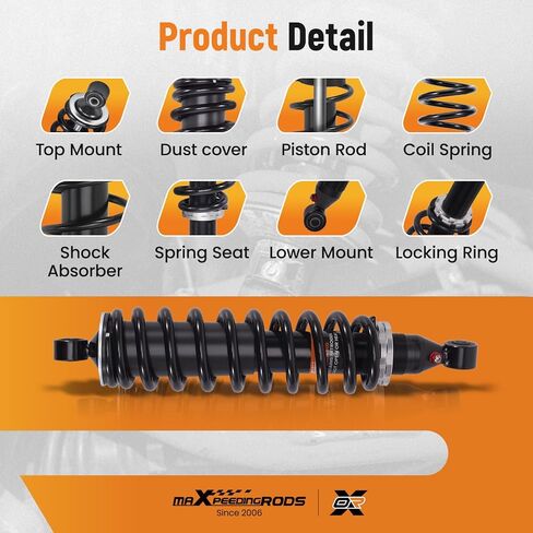 maXpeedingrods Front Shock for Honda Rancher 350 ES TRX350TE 2000-2006, for Honda Rancher 350 TRX350TM 2000-2006, for Honda Rancher 350 ES TRX350FE 2000-2006, for Honda Rancher 350 TRX350FM 2000-2006 in Kuwait