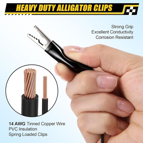HVAC Fuse Popper 3A & 5A Resettable Fuse Kit, Circuit Breaker Tester, HVAC Tester with Magnetic Jumper Wires, 24V AC/DC 125/250V AC, Alligator Clips & 6 Mini Blade Fuses in Kuwait