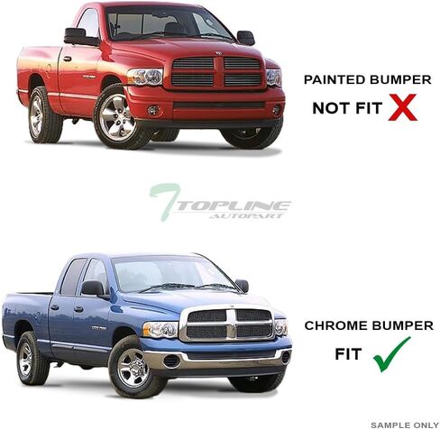 7422449415406 Compatible with 2002-2005 Dodge Ram 1500/2006-2008 1500 Mega (Extended Crew) Cab / 2003-2009 2500 3500 Matte Black AVT Style Bull Bar Guard with Skid Plate in Kuwait