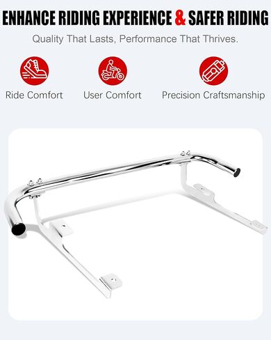 Chrome Bumper Guard Rear Crash Bar for Harley Tri Glide 2009-2024, CVO Tri Glide Guide 2020-2022-2 in Kuwait