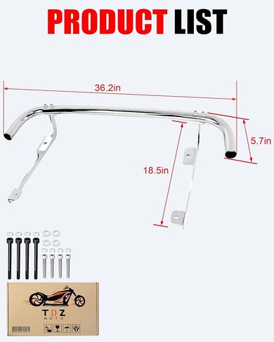 Chrome Bumper Guard Rear Crash Bar for Harley Tri Glide 2009-2024, CVO Tri Glide Guide 2020-2022-2 in Kuwait