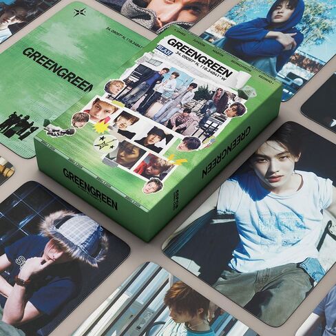 Cortis GREENGREEN Lomo Card Set - 55PCS HD Kpop Photocards, Collectible Merchandise for Cortis Fans, Solo & Group Photo Cards in Saudi Arabia