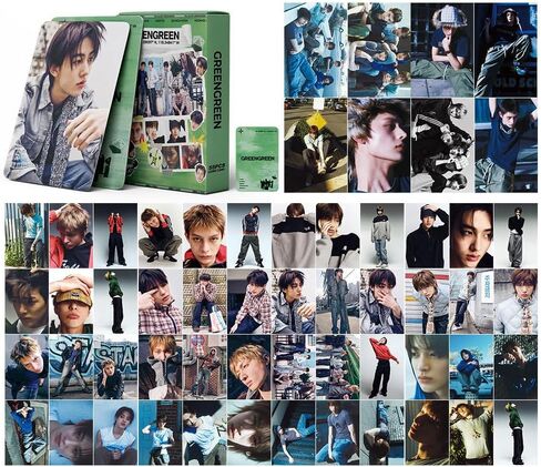 Cortis GREENGREEN Lomo Card Set - 55PCS HD Kpop Photocards, Collectible Merchandise for Cortis Fans, Solo & Group Photo Cards in Saudi Arabia