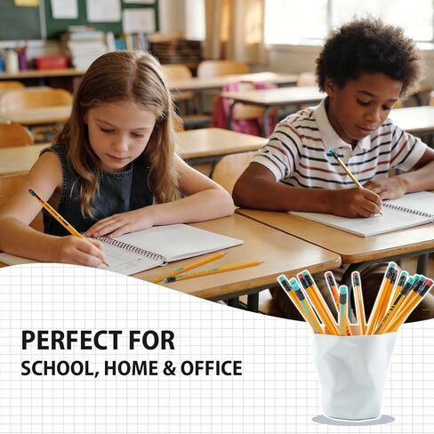 #2 HB Pencils, 50 Count Pre-Sharpened Yellow Wood Pencils Bulk Pack with Erasers, Break Resistant Lead, Smooth Writing for School, Classroom, Teacher & Office Supplies in Saudi Arabia