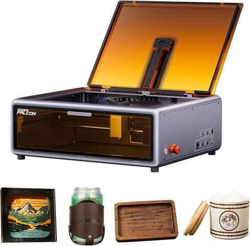 Creality Falcon A1 Pro 20W Laser Engraver، آلة نقش مغلقة بإخراج 180000 مللي واط مع شاشة تعمل باللمس، التركيز التلقائي، التحكم في التطبيق، تصميم مُجمَّع مسبقًا، أمان من الدرجة 1، مثالية للخشب والمعادن in Kuwait