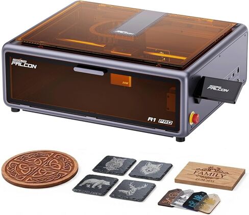 Creality Falcon A1 Pro 20W Laser Engraver، آلة نقش مغلقة بإخراج 180000 مللي واط مع شاشة تعمل باللمس، التركيز التلقائي، التحكم في التطبيق، تصميم مُجمَّع مسبقًا، أمان من الدرجة 1، مثالية للخشب والمعادن in Kuwait