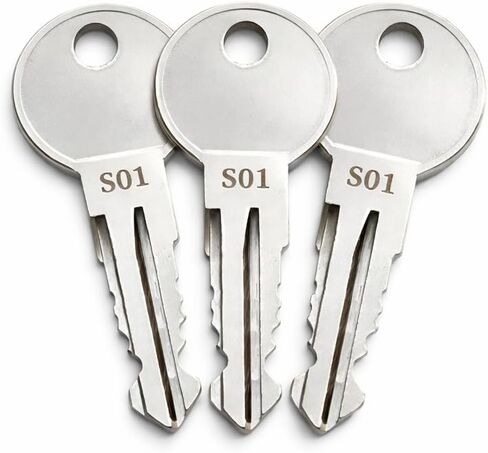 3-Pack S01 Replacement Keys for Ford Trucks Boxlink Cleat Lock, Compatible with Ford F150, F250, F350, Cut to Key Code S01–S20 in Saudi Arabia